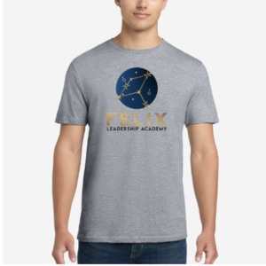 Felix Leadership Academy Logo Unisex T-Shirt - Grey